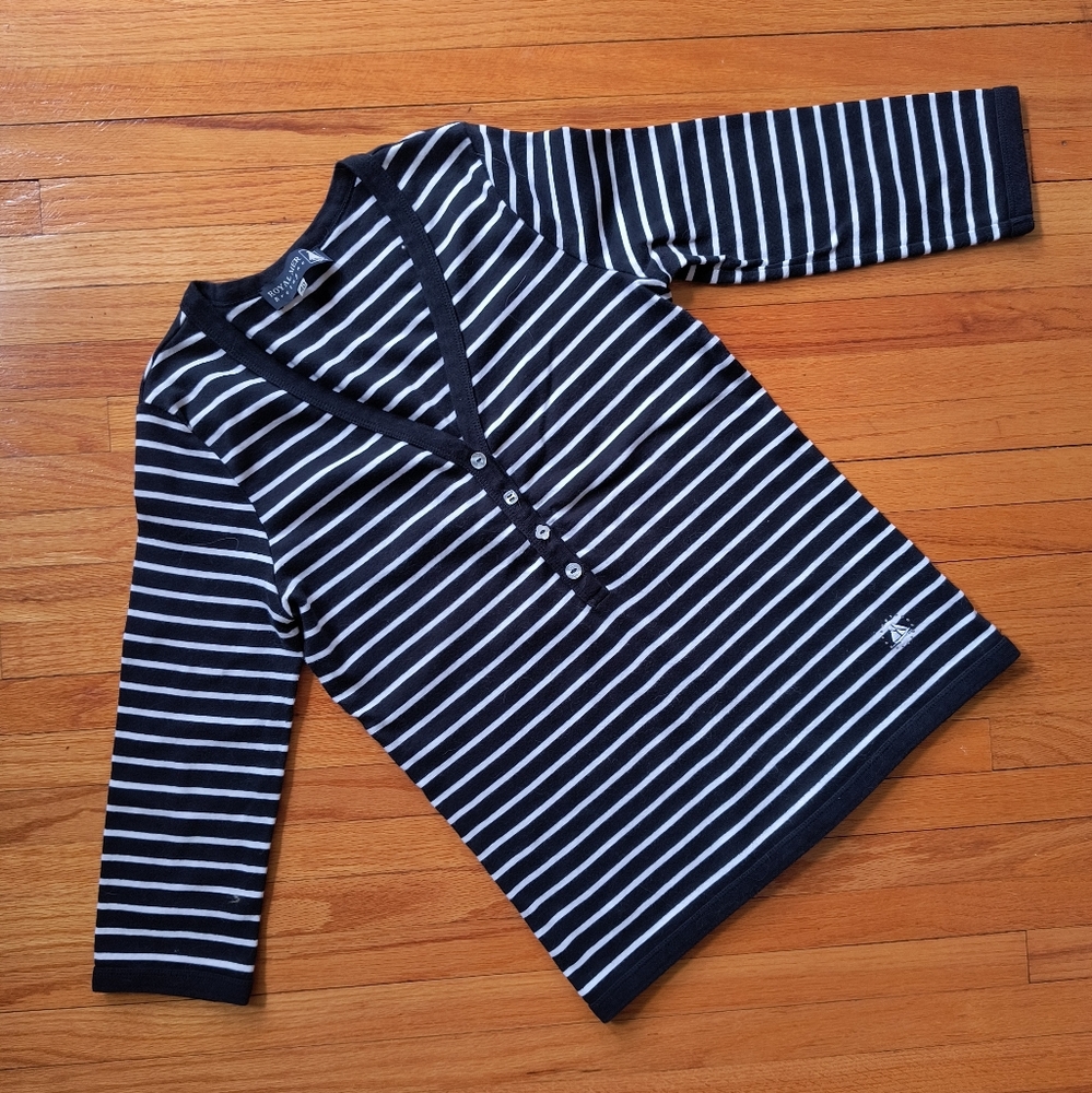 Royal Mer Bretagne 3/4-sleeve striped top